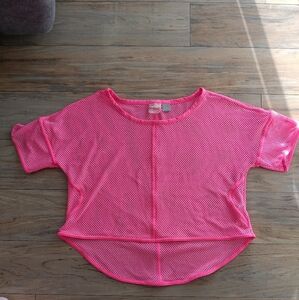 Puma Pink Mesh Athletic Top